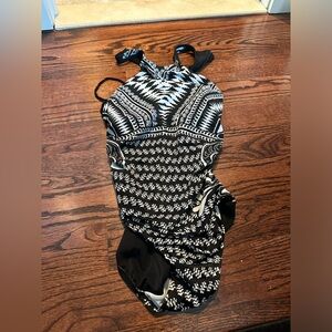 Medium black and white swimsuit from Aqua Green
